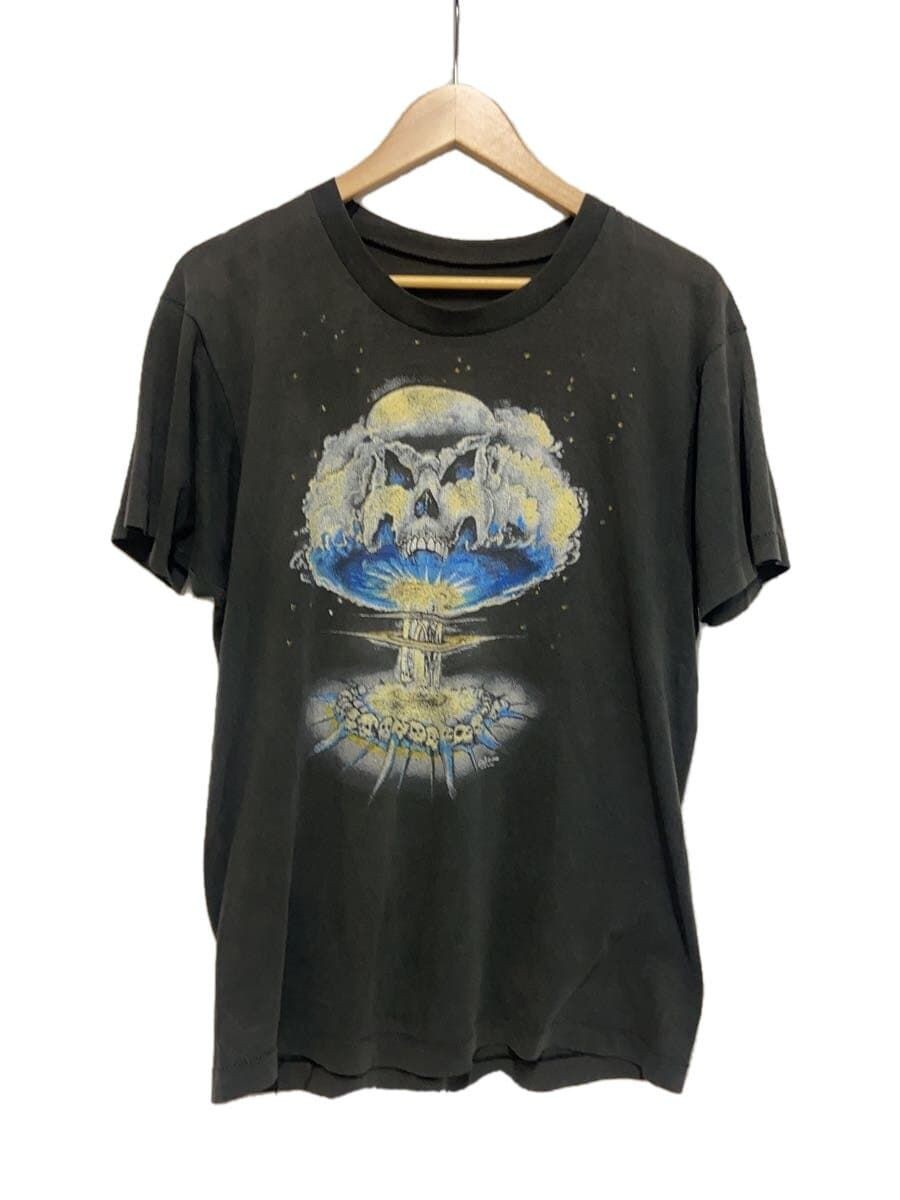 ALTRA T shirt altre marche anni 80 esplosione teschio cotone stampa BLK usata