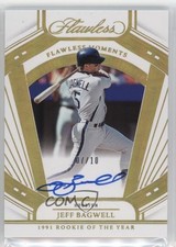 2024 Panini Flawless Moments Signatures Gold 7/10 Jeff Bagwell Auto HOF 16wc