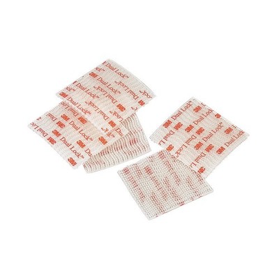 3M DUAL LOCK SJ3560 Hook-and-Loop Fast, Clear, Square, PK100 16U702