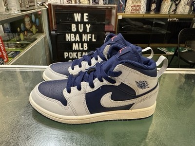 Jordan Air Jordan 1 High Top Boys' Sneakers Navy White DQ8424-403 Size 2Y