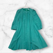 RED VALENTINO Puff-sleeve Dress Women Size 40 Emerald green Genuine