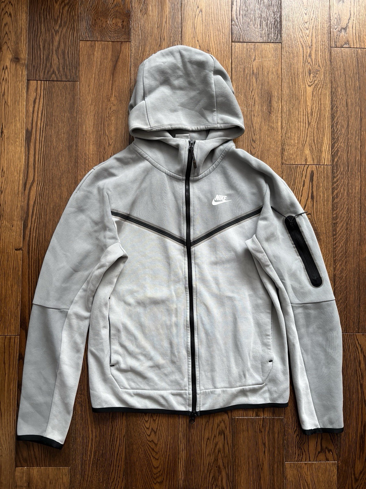 SACAI X NIKE Nike Tech Tuta in Pile Grigio Particolato Uomo Taglia S Rara