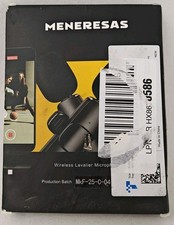 Wireless Lavalier Microphone Mini Clip-On Microphone Wireless for Phone Open Box