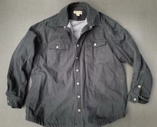 Duluth Trading Black 2XL Tall Men's Hanger Bender Fire Hose Shirt Jac fleece