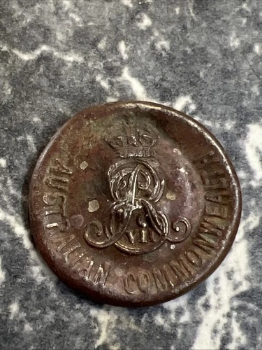 VINTAGE UNIFORM BUTTON AUSTRALIA COMMONWEALTH MILITARY FORCES AIF WW1