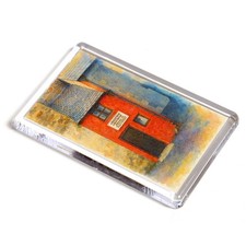 FRIDGE MAGNET - Smallest House in Britain, Conway - Vintage Art Style