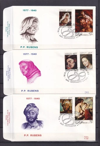 [LG78579] Belgium N°1816/1821FDC Art First Day Cover COB € 14,00 SUPERB