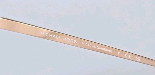 MICHAEL KORS MK4074 QUINTANA 3050 EYEGLASSES FRAMES CLEAR GOLD ROUND 51-16-140 - Picture 10 of 10