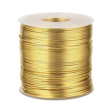 18 Gauge Aluminum Wire for Craft 328FT Gold Bendable Aluminum Wire Bulk 1mm...