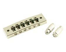 Kluson Harmonica Steel Bridge, Chrome With Brass Saddles - KHBSC