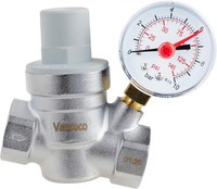 Druckminderer Wasser 3/4 Zoll DN20 Messing Mit Manometer FüR Boiler Garten Bad