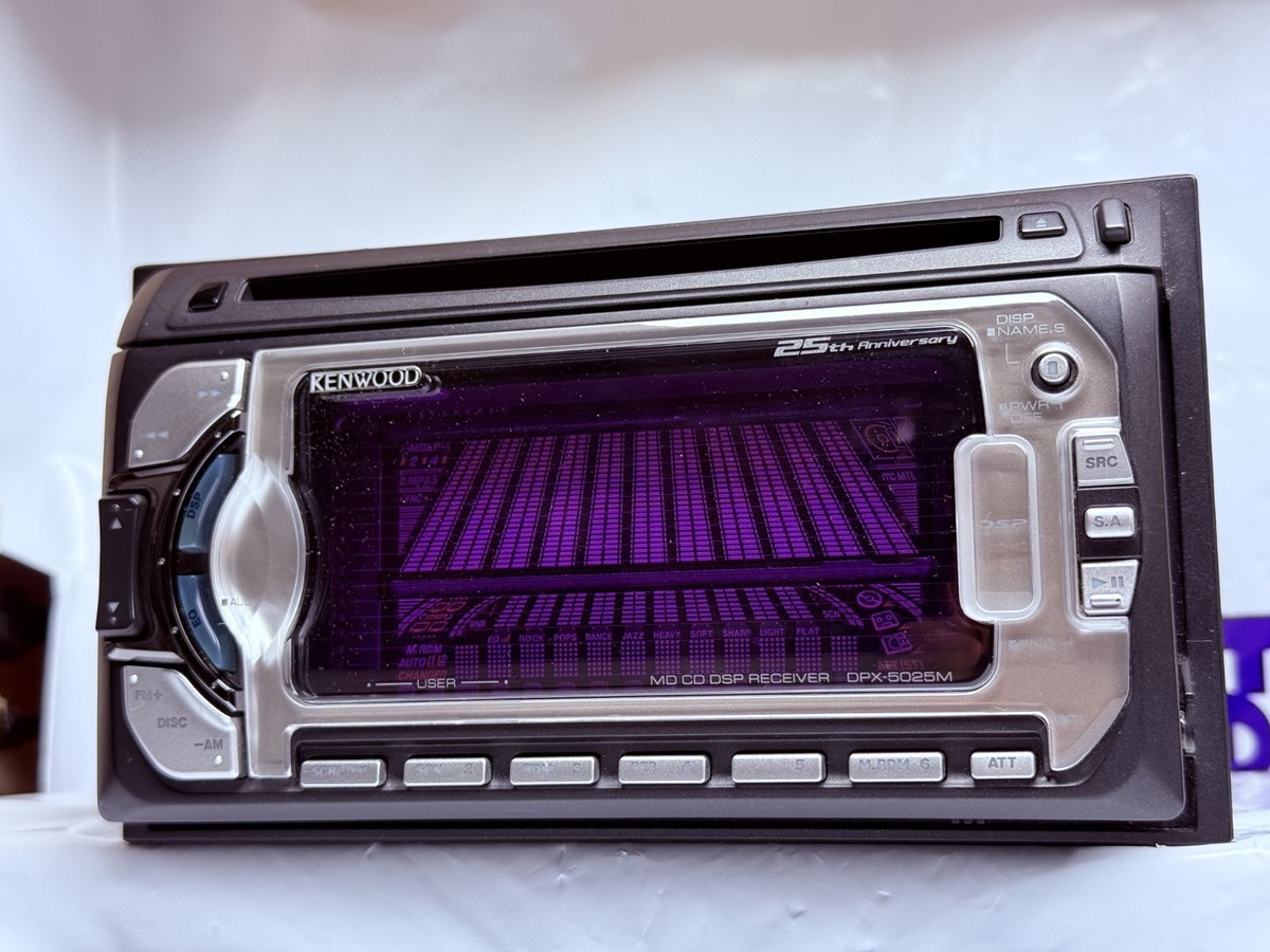 KENWOOD DPX-5025M 2DIN CD MD JDM Car Audio w/ External Bluetooth