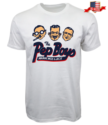 #ad Pep Boys Manny Moe amp; Jack Retro Logo T Shirt Vintage 80s 90s Auto Shop Tee $6.96