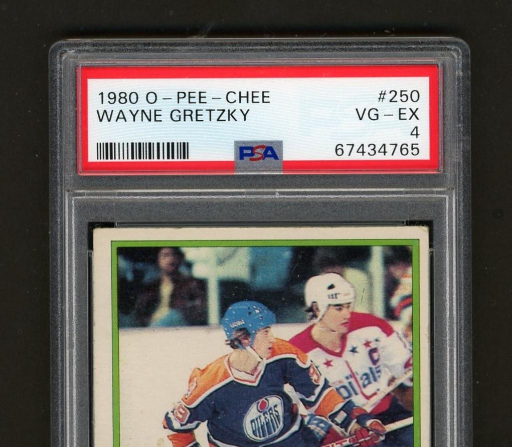 1980-81 O-PEE-CHEE HOCKEY #250 WAYNE GRETZKY 2nd YEAR PSA 4 (VG-EX) view 2