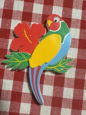 Avon Gift Collection Fridge Magnet Tropical Paradise Bird Collect