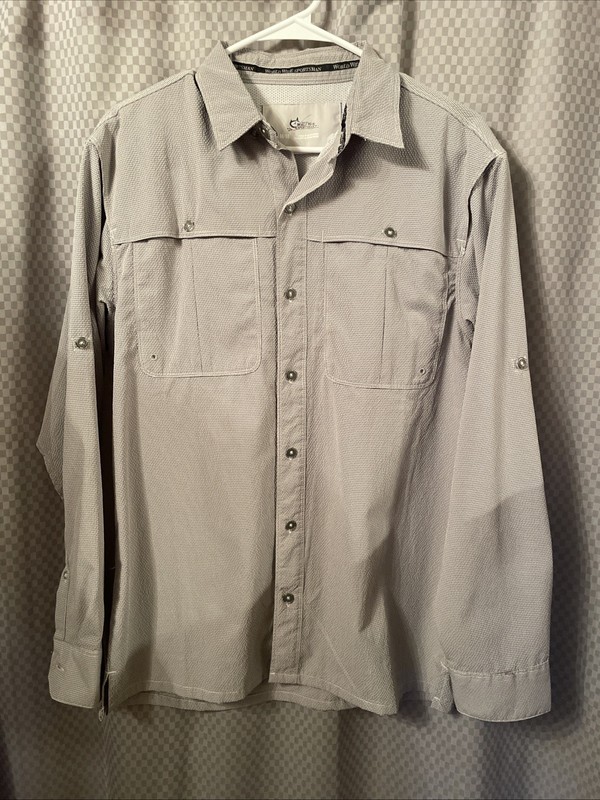 World Wide Sportsman Men’s Fishing Shirt/Medium/Great Condition.