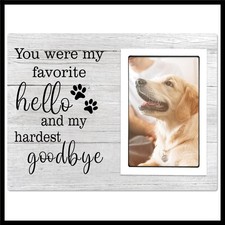 Dog Memorial Gifts for Loss of Dog, Pet Memorial Frame Fits 4X6