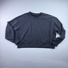 Lululemon Women s Size 10 Cropped Crewneck Sweatshirt Modal Blend Relaxed Fit