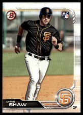 2019 Bowman Chris Shaw Rookie San Francisco Giants #42