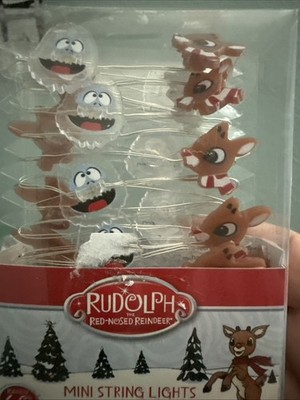 RUDOLPH AND BUMBLE STRING 20 LED LIGHT SET - NIB