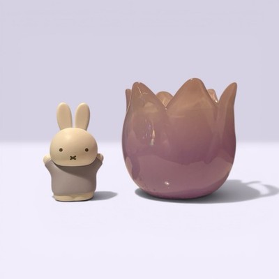 Miffy Tulip Series Blind Box Figure Confirmed Purple Vase MF-3967 PVC