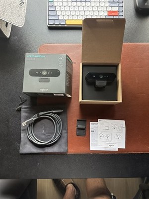 Logitech 4K Ultra HD Pro Webcam Plug & Play Webcam Black BRIO VU0040