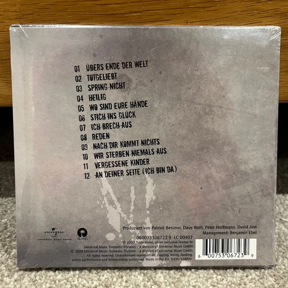 Tokio Hotel – Zimmer 483 EURO CD Discbox Slider Case BRAND NEW FACTORY SEALED - Image 3 of 3