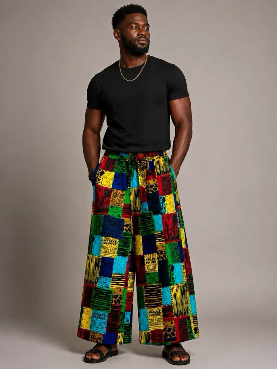 Patchwork Pants In Men's Pants for sale | eBay