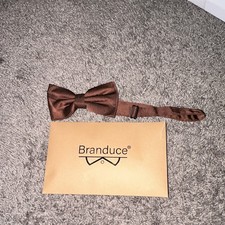 Branduce Adjustable Bow Tie Solid Brown