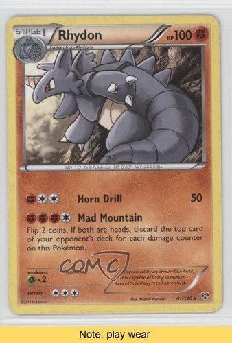 Rhydon Pokemon XY #61 READ 2f4