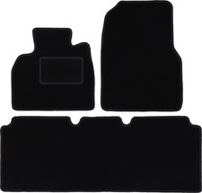 Fußmatten Automatten Velours Schwarz für Renault Grand Espace IV 2002-2014 3-tlg