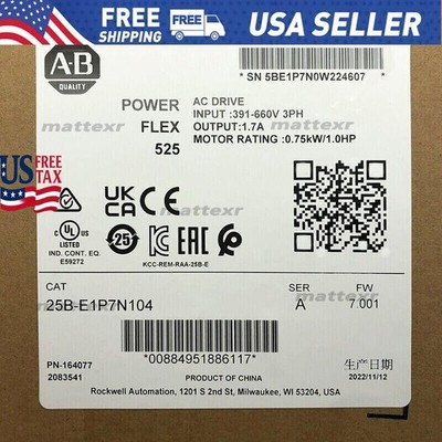 25B-E1P7N104 Allen-Bradley 25BE1P7N104 Fast Shipping US BRAND NEW. US Free Tax