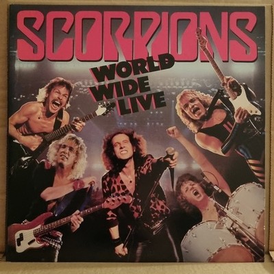 Scorpions World Wide Live 2x Vinyl LP UK SCORP 1 Rock EX/VG+
