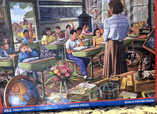 White Mountain Vintage Classroom Retro Jigsaw Puzzle 1000 pieces SEALED 24x30