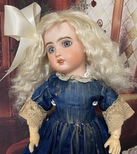 10,5 Doll Wig Goat Mohair Antique French BEBE Jumeau FG German Kestner Schoenhut