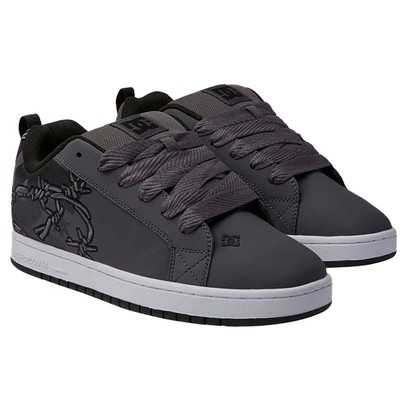 DC Shoes Men's Court Graffik SE Low Top Sneaker Shoes Gray Black