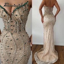 Bling Mermaid Prom Dress With Rhinestones