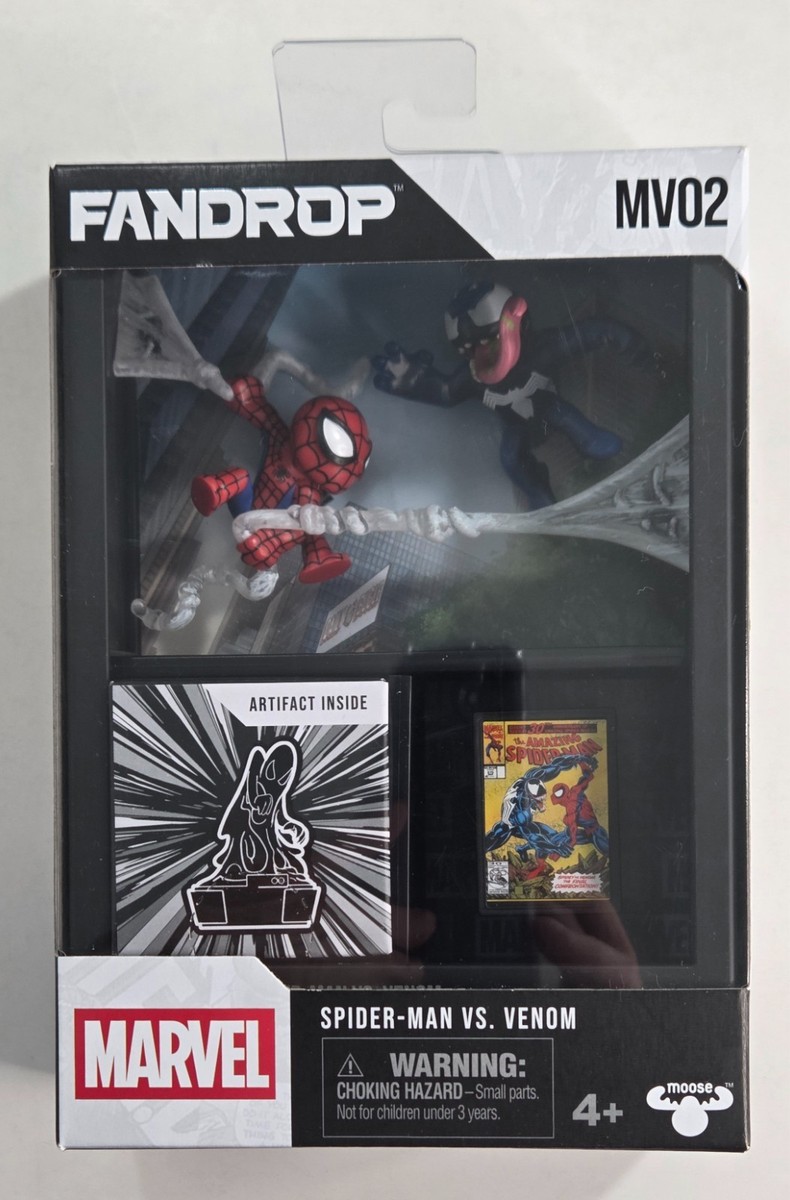 Spider-Man vs Venom MARVEL Fandrop MV02 posed figure Diorama | eBay