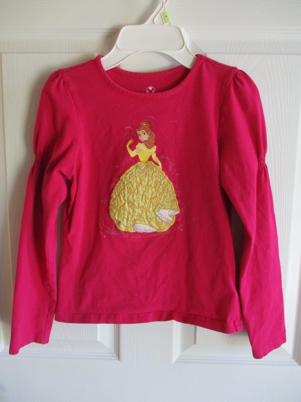 Girls Disney "Princess Bell" Long Sleeve Shirt Size L(10-12)