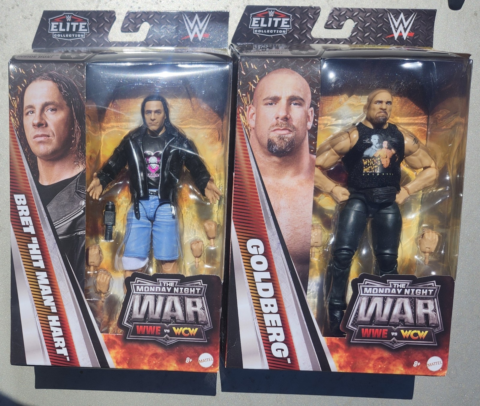 2026 MATTEL WWE ELITE Bret "Hitman" Hart & BILL GOLDBERG MONDAY NIGHT WAR MIP