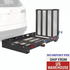 Wheelchair Scooter Carrier for Car Truck SUV, 2" Hitch, Long Ramp, 500 lb Cap