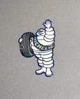 VINTAGE 12” MICHELIN MAN TIRE PORCELAIN SIGN CAR GAS TRUCK OIL MOTORCYCLE