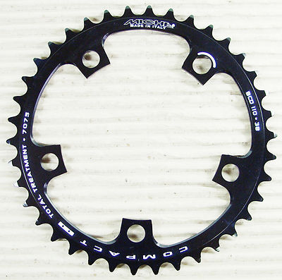 MICHE KETTENBLATT 38 ZÄHNE 110 MM COMPACT DRIVE  5 ARM  9 - 10 FACH 7075 SCHWARZ