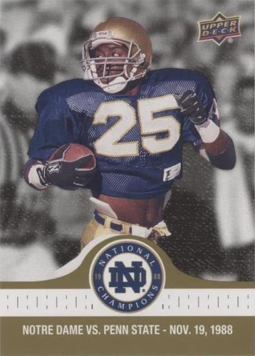 2017 Upper Deck Notre Dame 1988 Championship Rocket Ismail #77