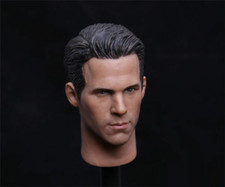1/6 Ryan Reynolds Male Head Sculpt Model heroes For 12" Action Figure Body Toy