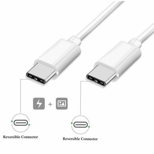 USB-C to USB-C Thunderbolt 3 Cable Apple Mac USB3.1 Type-C to Type C Charge Only - Photo 4 sur 9