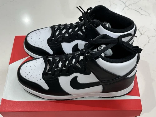 Nike Dunk High Retro Panda Black White Total Orange Size 9.5 Brand New DD1399105