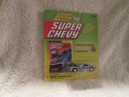JOHNNY LIGHTNING 1967 camaro SUPER CHEVY MAGAZINE 1/64 JL blue 2000 - Picture 3 of 3