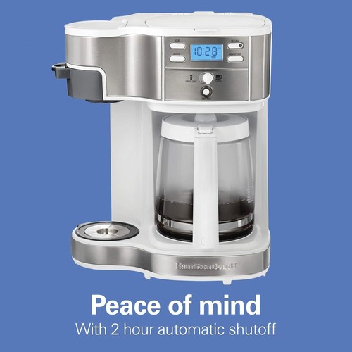 Hamilton Beach 2-Way 12 Cup Programmable Drip Coffee Maker Single Serve Machine - Picture 7 of 7