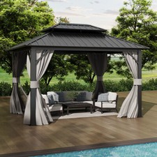 Aluminium Pergola Outdoor Garden Gazebos Summer Gazebo Large Canopy Patio Awning